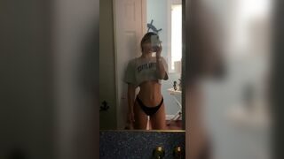 Overtimemegan Mirror View Of Her Skinny Body Tiktok Leaked Video