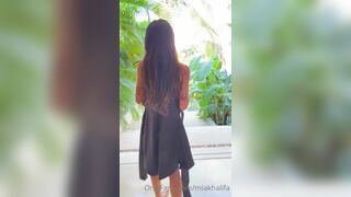 Mia Khalifa Upskirt Strip Tease Tape Leaked