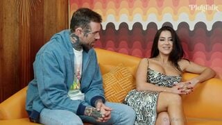 Plugtalkshow Interview Pornstar And Let Her Suck Big Cock And Cum In Mouth Onlyfans Leaked Video