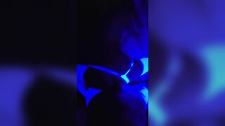 Horny Couple Having A Neon Fuck Party Video