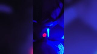 Horny Couple Having A Neon Fuck Party Video