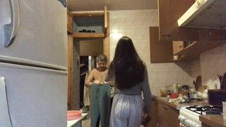 Apofigeaa Her Grandma Walking Naked In to Her Stream