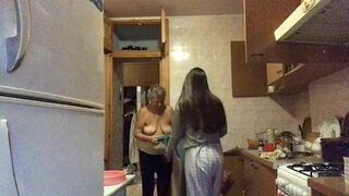 Apofigeaa Her Grandma Walking Naked In to Her Stream