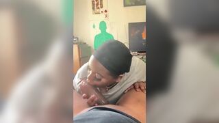 Slutty Hoe Sucking Big Black Dick On Bed Video