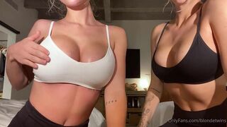 BlondeTwins Onlyfans Sweaty Body After Workout Video