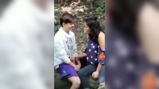 Indian girl openly gave handjob to her British boyfriend
 Indian Video