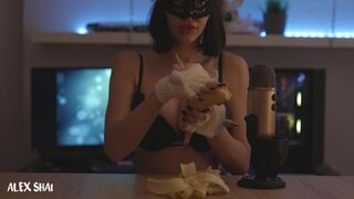 Alex Shai ASMR Eating Banana Patreon Video