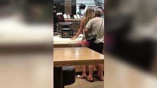 Blondy Whore Fucking In Public McDonalds While Wearing Clothes Quicky Video