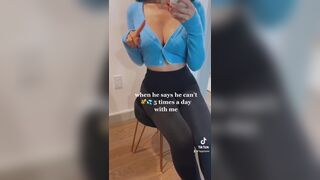 Hot Babe With Bouncy Booty Rides A Cock Tiktok Video