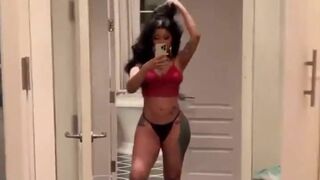 Cardi B Curvy Model Ready To Tease At Night Cam Video