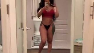 Cardi B Curvy Model Ready To Tease At Night Cam Video