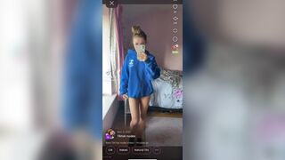 Belleolivia3 Cute Teen Baby Showing Her Tits And Pussy Teasing TikTok Video