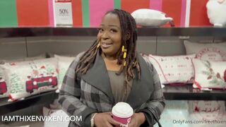 Ebony With A Huge Ass Twerking Outdoor And Fucking On A New Bed Inside A Mall Video