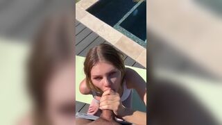 Mila Sobolov Awesome Curved Slut Sucking a Dick OutDoor Video