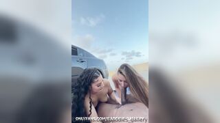 Baddies_gallery Nasty Two Beautiful Whores Sucking A BBC In A Carpark OnlyFans Video