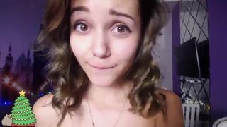 Pretty Brunette Camgirl Slapping Her Thick Butt And Shows Her Tits Pussy Grinding Video