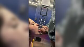 Play_house Hot Bitch Wearing Yellow Dress Sucking A BBC In Elevator OnlyFans Video