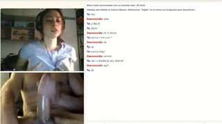 Pretty Slut Helps A Guy Cum Omegle Leaked Video