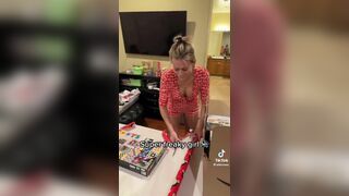 Wikiroses Naughty Wife Working While Wearing A Sexy Dress TikTok Video