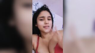 Pretty Teen Baby Teasing Showing Tits And Fingering Her Cute Pussy Streaming Video