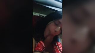 Horny Spider Girl Blowjob In A Car Leaked Video