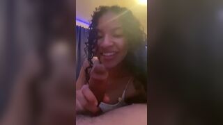 Curly Haired Ebony Baby Sucking A Dick Best Blowjob Ever Homemade Video