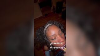 BxdBih.K2 Petite Ebony Throating A BBC Video