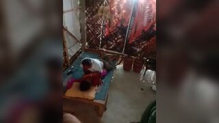 Desi sister-in-law got kissed by uncle who came to cut electricity connection
 Indian Video