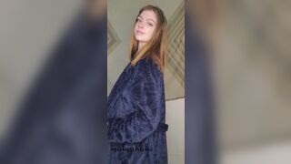 Makoshake Nude Bathrobe Striping And Tits Play Cute Porn