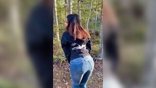 Myla Del Rey Big Boob Hot Nasty Bitch Gave a blowjob to get Fucked in the woods Onlyfans Video