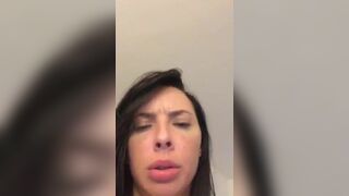 Gorgeous french milf in her underwear on periscope