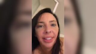 Gorgeous french milf in her underwear on periscope