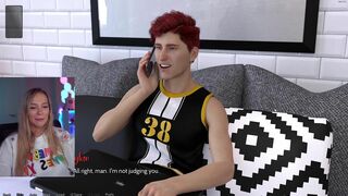 Bebahan AKA Hannah Blonde Streamer Playing Freshwomen Sex Game Video