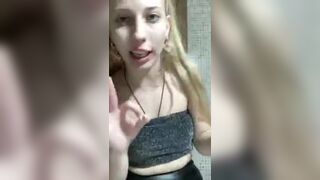 Gorgeous spanish young showing her boobs on periscope