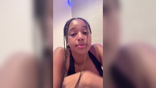 Sexy amazing ebony teasing on periscope