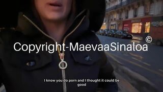 Maevaa Sinaloa - Manhunt in Paris, I fuck with AD Laurent in front of my boyfriend - Double facial