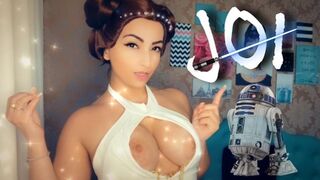 Emanuelly Raquel - Cosplay Girl Star Wars, Princess Leia JOI Jerk Off Instruction BBC