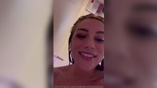 Observinglalaxo Naughty Blonde With Big Tits Bouncing on a Dildo in Bathroom Onlyfans Video