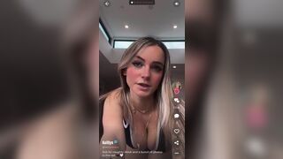 Kaitlyn Krems Showing Her Cleavage On Tiktok Video