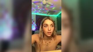 Sexy girl showing her nice nipples on periscope