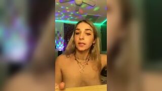 Sexy girl showing her nice nipples on periscope