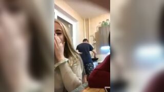 Hot sexy drunk russians showing their nice titties on periscope