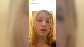 Gorgeous blonde american young naked on periscope