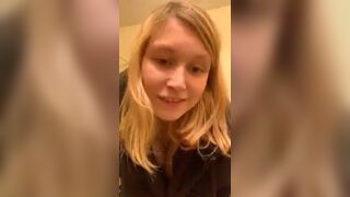 Gorgeous blonde american young naked on periscope