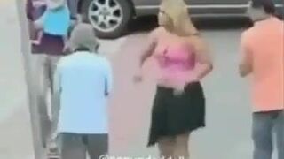 Guy Lifting Random Girls Skirt Sexy Prank Video