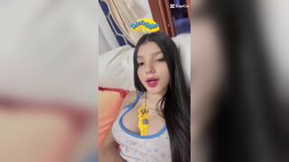 Dayanaalvear15 Teen Beauty Exposed Her Tits and Nipple Video