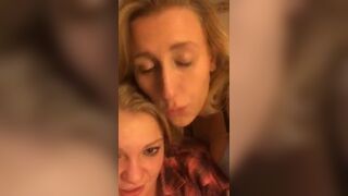 Hot horny girls kissing live