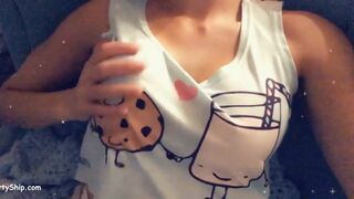 CinCinBear Snapchat Nipples Play Tease