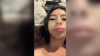 Gorgeous girl has her wet pussy eaten on periscope by her boyfriend